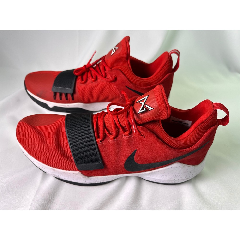 NIKE PG 1 University Red Black White Basketball Shoes US 18‎ Men's 878627-602